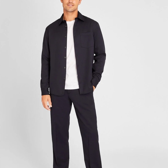 Refined Wool Shirt - Brand New - NEVER WORN - Navy - Picture 4 of 5